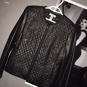 Black lord and Taylor leather jacket 100% leather